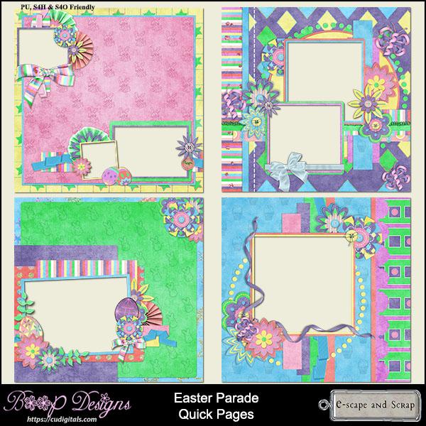 Easter Parade Quick Pages by Boop Designs