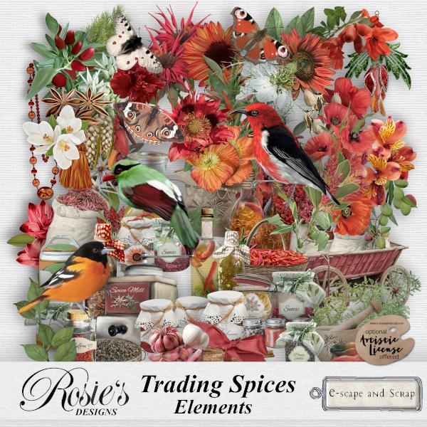 Trading Spices Elements by Rosie's Designs