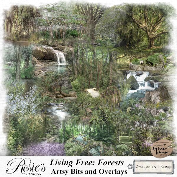 Living Free, Forests. Artsy Bits And Overlays by Rosie's Designs