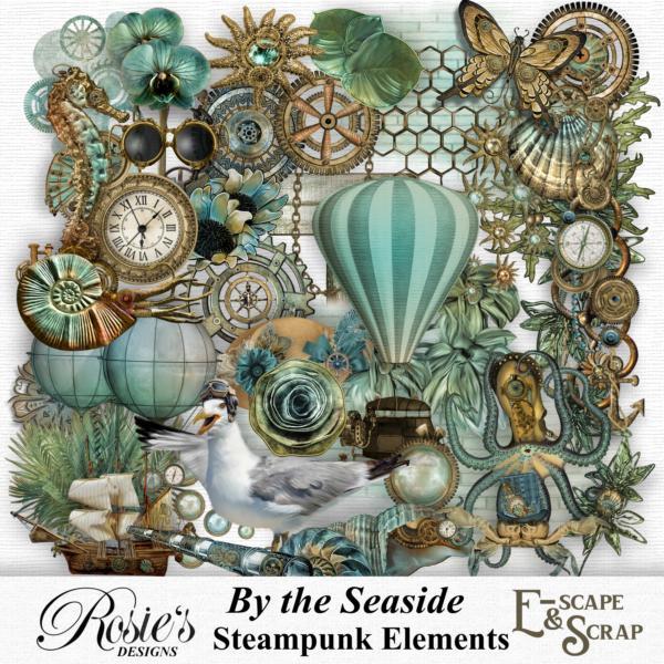 By The Seaside Steampunk Elements by Rosie's Designs