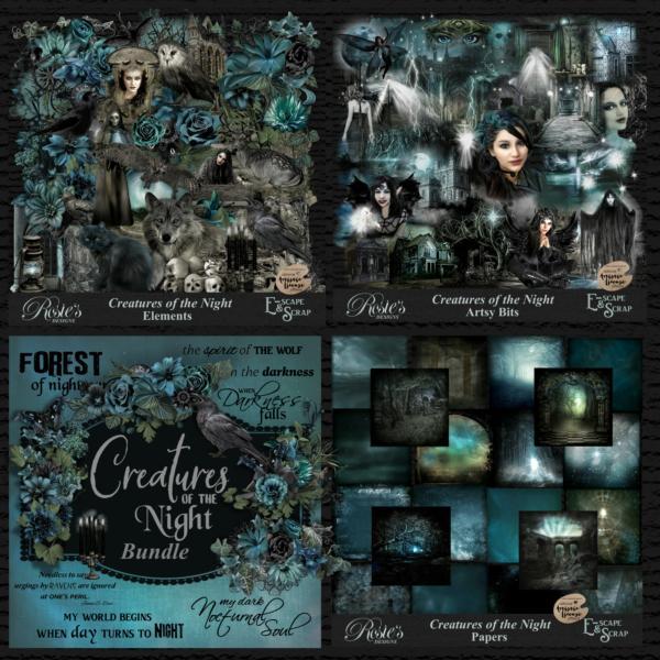 Creatures Of The Night Bundle by Rosie's Designs