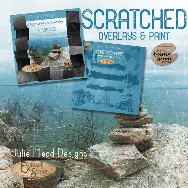 Artistic Photo Overlays - SCRATCHED by Julie Mead