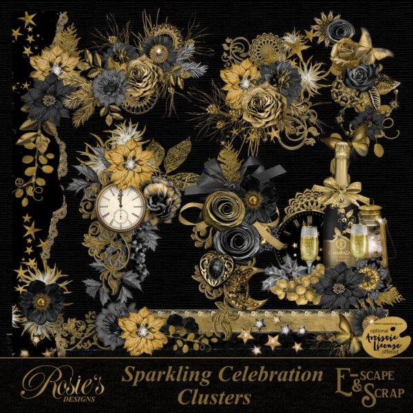 Sparkling Celebration Clusters by Rosie's Designs
