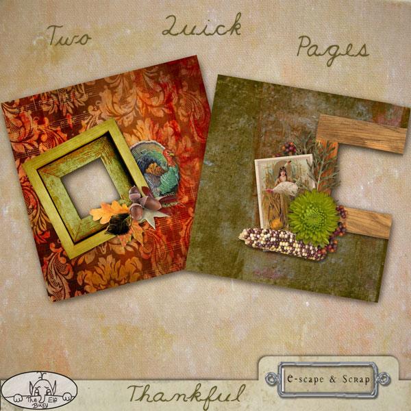 Thankful Quick Pages by The Busy Elf