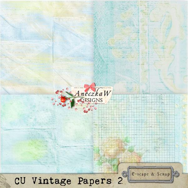 CU Vintage Papers 2 by AneczkaW