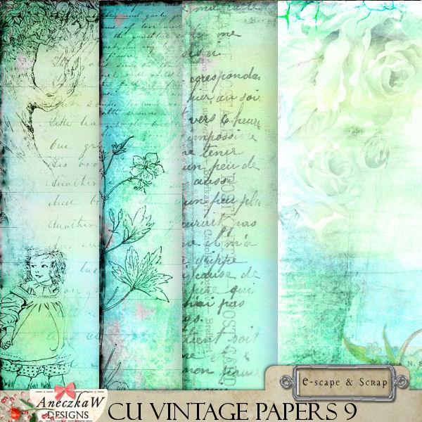 CU Vintage Papers 9 by AneczkaW