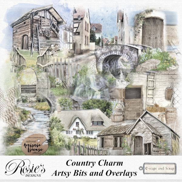 Country Charm Artsy Bits by Rosie's Designs - Click Image to Close