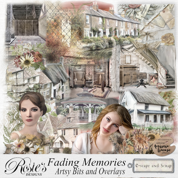 Fading Memories Artsy Bits by Rosie's Designs - Click Image to Close