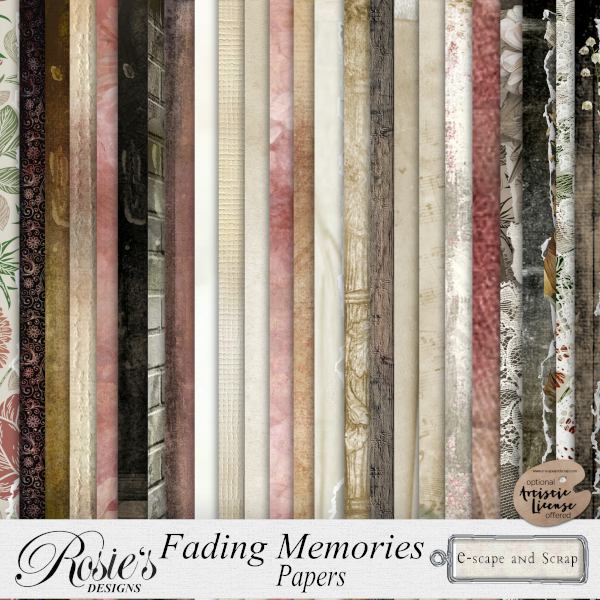 Fading Memories Papers by Rosie's Designs - Click Image to Close