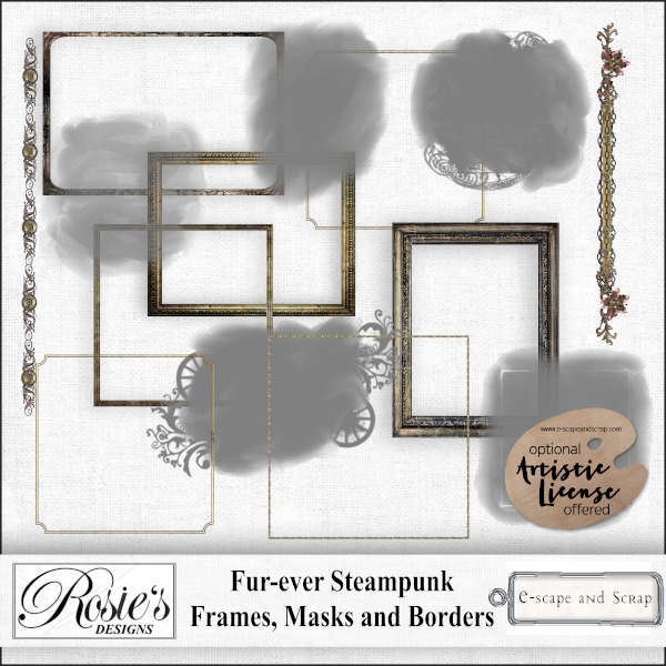 Fur Ever Steampunk Frames and Masks by Rosie's Designs - Click Image to Close
