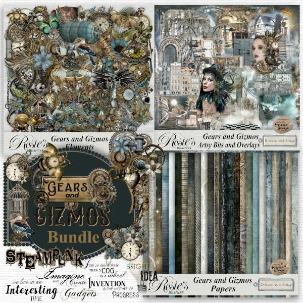 Gears and Gizmos Bundle by Rosie's Designs - Click Image to Close