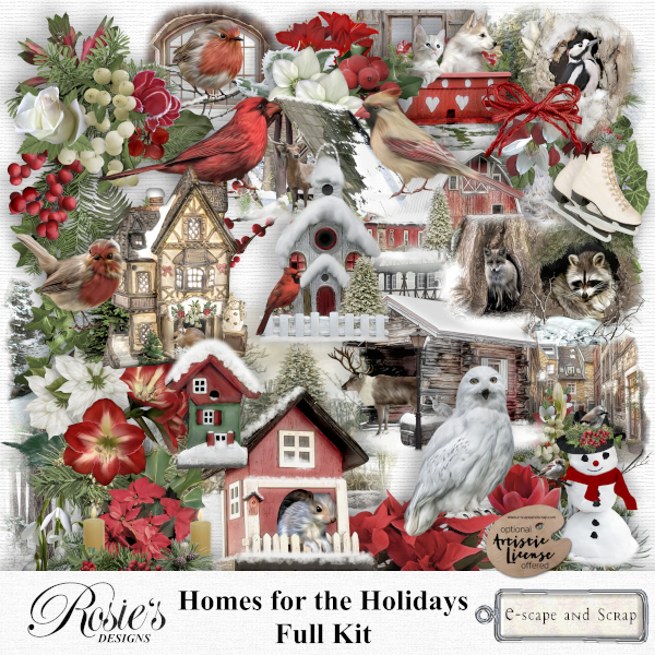 Homes For The Holidays Kit by Rosie's Designs - Click Image to Close