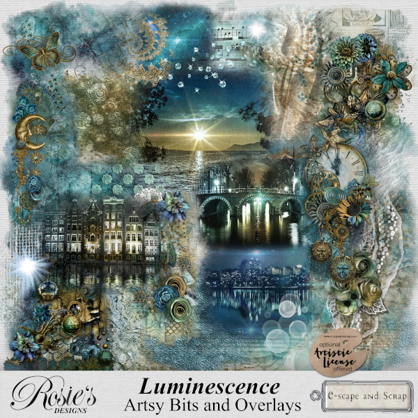 Luminescence Artsy Bits and Overlays by Rosie's Designs - Click Image to Close
