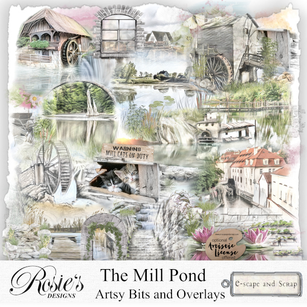 The Mill Pond Artsy Bits by Rosie's Designs - Click Image to Close