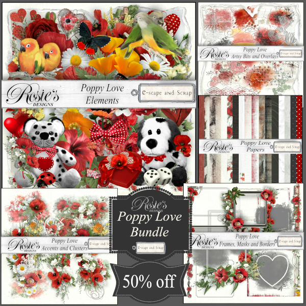 Poppy Love Bundle by Rosie's Designs - Click Image to Close