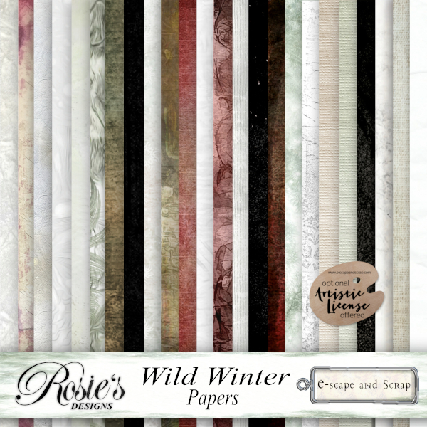 Wild Winter Papers by Rosie's Designs - Click Image to Close