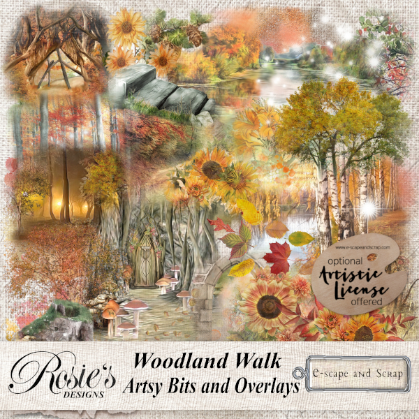 Woodland Walk Artsy Bits by Rosie's Designs - Click Image to Close
