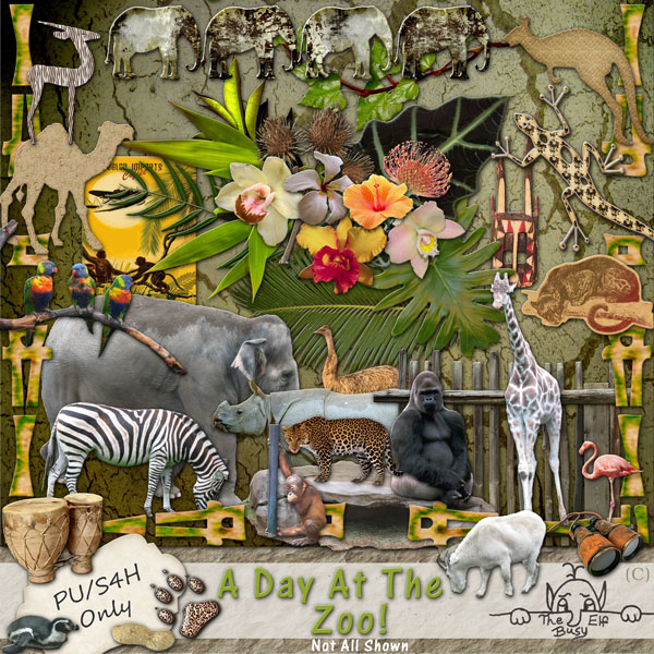 A Day At The Zoo by The Busy Elf - Click Image to Close