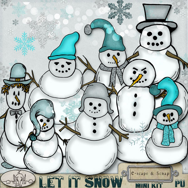 Let It Snow Mini Kit PU by The Busy Elf - Click Image to Close