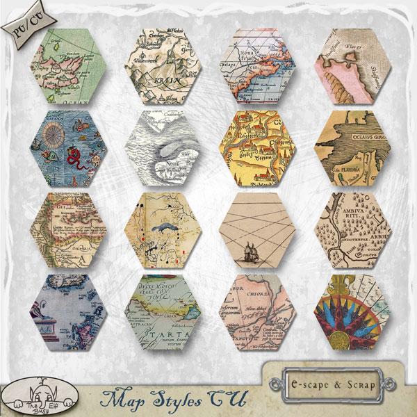 Map Styles And Papers CU by The Busy Elf - Click Image to Close