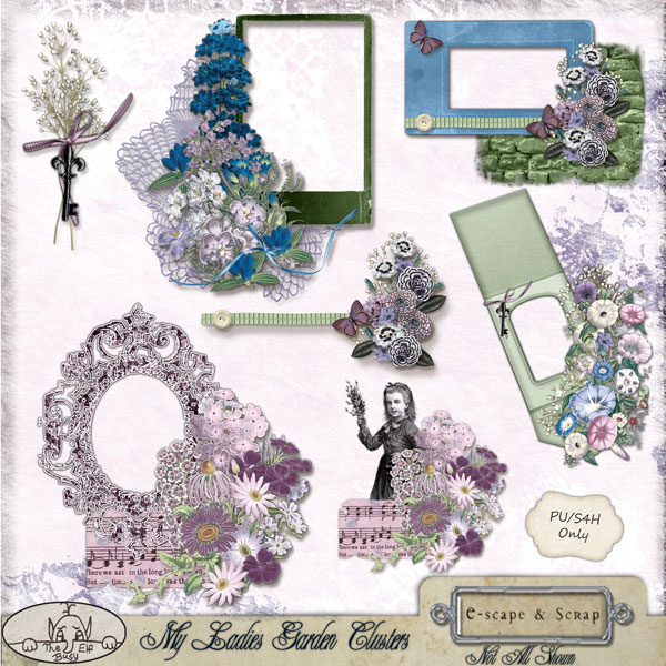 My Ladies Garden Clusters by The Busy Elf - Click Image to Close