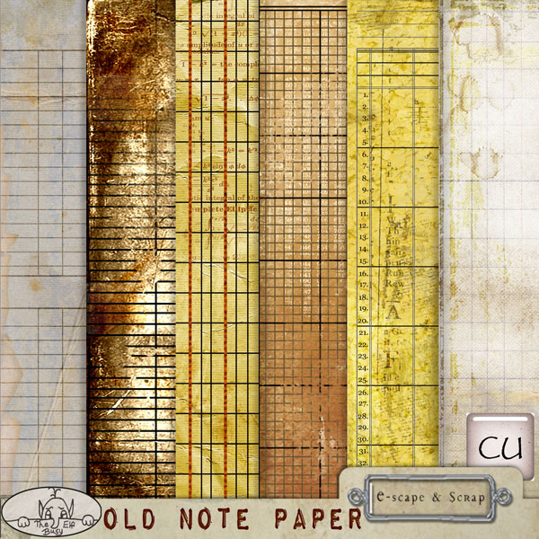 Old Note Paper CU by The Busy Elf - Click Image to Close