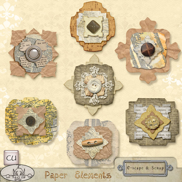 Paper Elements CU by The Busy Elf - Click Image to Close