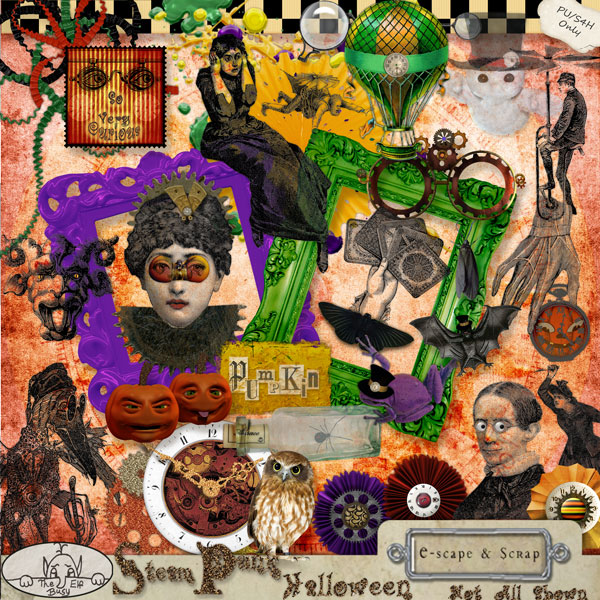 SteamPunk Halloween Kit by The Busy Elf - Click Image to Close